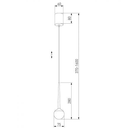 Подвесной светодиодный светильник Elektrostandard DLS028 6W 4200K белый