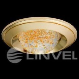 Светильник встраиваемый Linvel MS84 B PG/G (DS04+N) YL с фосфорисцир. полусферой