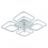 Светодиодная люстра Profit Light 8049/4+4 WHT C