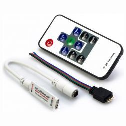 Контроллер мини Smartbuy RGB радио с пультом, 5-24Вольта,12А (SBL-RGB-Mini)