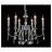 Подвесная люстра Crystal Lux MERCEDES SP6 CHROME/SMOKE