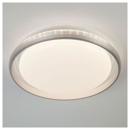 Светодиодный потолочный светильник Eurosvet 40016/1 LED серебряный