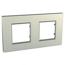 Рамка 2-ая Schneider Electric Unica Quadro Титан MGU6.704.57