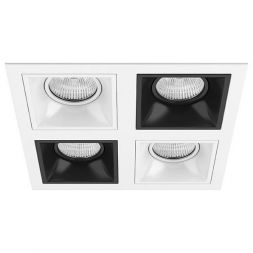 Встраиваемый точечный светильник D54606070607 белый/черный Domino Lightstar