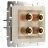 Акустическая розетка Werkel W1185003 слоновая кость (WL03-AUDIOx4 ivory)