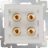 Акустическая розетка Werkel W1185003 слоновая кость (WL03-AUDIOx4 ivory)