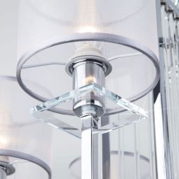 Подвесная люстра Eurosvet 60123/6 хром Smart (60108/6) Умный дом