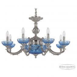 Люстра 72209P/8/210 Ni P Aquamarine/M-1F Bohemia Ivele Crystal