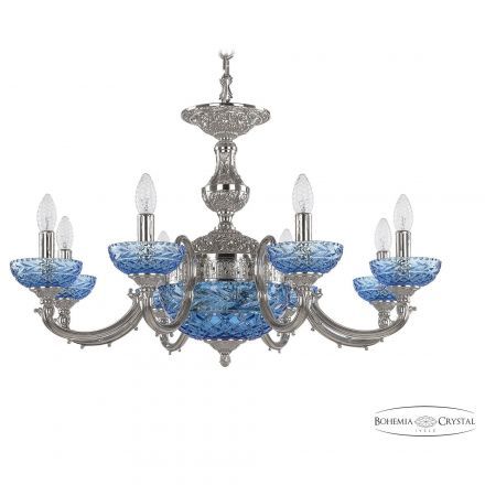 Люстра 72209P/8/210 Ni P Aquamarine/M-1F Bohemia Ivele Crystal