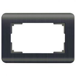 Рамка для двойной розетки Werkel W0082104 графит (WL12-Frame-01-DBL)
