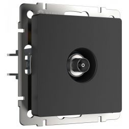 Розетка TV Werkel W1183008 черный матовый (WL08-TV)