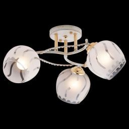 Люстра LV 10010/3 Сюзанна Белое золото/золото E27 40W Linvel D440 H230мм (LINVEL LV 10010/3 Белое золото/золото E27 40W)