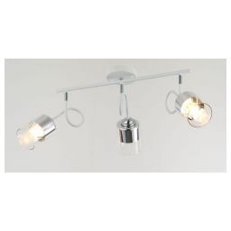 Светильник потолочный Linvel LV 9374/3 Титос Белый/хром Е27 40W 800х120х350мм (LINVEL LV 9374/3 Титос Белый/хром Е27 40W) Светильник потолочный Linvel LV 9374/3 Титос Белый/хром Е27 40W 800х120х350мм (LINVEL LV 9374/3 Титос Белый/хром Е27 40W)