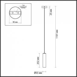 Светильник подвесной Odeon Light Corse 3873/1L