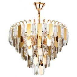 Подвесная хрустальная люстра Arte Lamp A2719SP-6GO