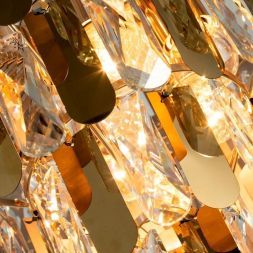Подвесная хрустальная люстра Arte Lamp A2719SP-6GO