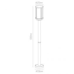 Уличный наземный светильник Arte Lamp A1036PA-1BK