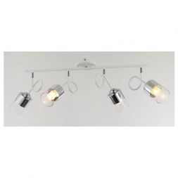Светильник потолочный Linvel LV 9374/4 Титос Белый/хром Е27 40W 900х120х350мм