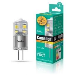 Светодиодная лампа Camelion LED3-G4-JD-NF/830/G4