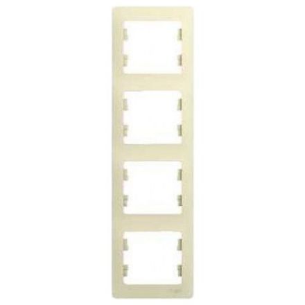 Рамка 4-я Schneider Electric Glossa Беж, вертикальная GSL000208