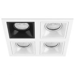 Встраиваемый точечный светильник D54607060606 белый/черный Domino Lightstar