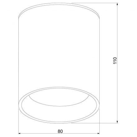Уличный потолочный светильник Light LED 2104 IP54 Elektrostandard 35130/H черный