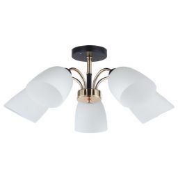 Люстра ЭкономСвет 12222/5BK+FGD WT (EKONOMSVET 12222/5BK+FGD WT)