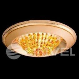 Светильник встраиваемый Linvel MS84 D PN/G/PN(YL) под MR-16 с желтой паутинкой