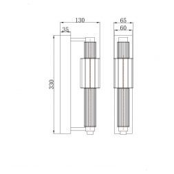 Настенный светильник Maytoni MOD308WL-L9GN3K Verticale