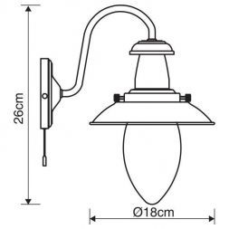 Бра Arte Lamp A5518AP-1SS