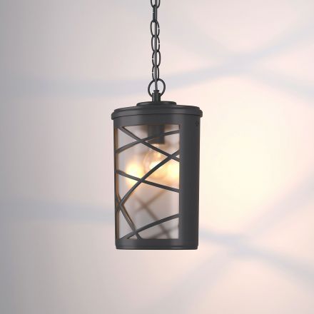 Уличный подвесной светильник Elektrostandard Premier H черный (GL 1017H)