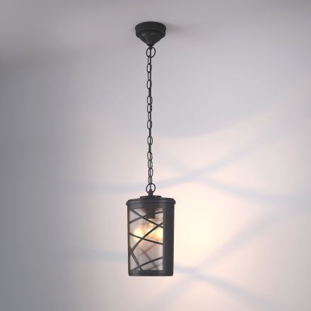 Уличный подвесной светильник Elektrostandard Premier H черный (GL 1017H)
