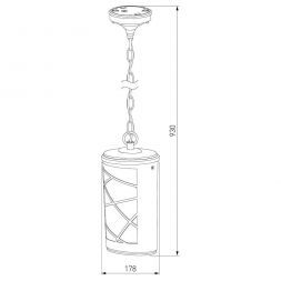 Уличный подвесной светильник Elektrostandard Premier H черный (GL 1017H)