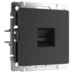 Розетка компьютерная Werkel RJ-45 W1181008 черный матовый (WL08-RJ-45)