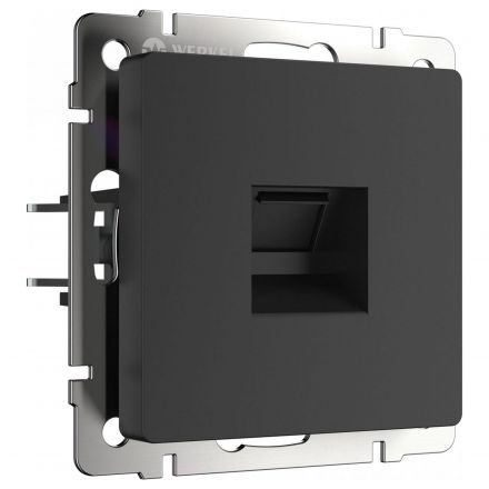 Розетка компьютерная Werkel RJ-45 W1181008 черный матовый (WL08-RJ-45)
