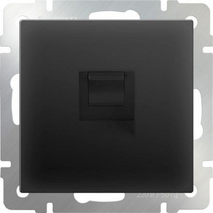 Розетка компьютерная Werkel RJ-45 W1181008 черный матовый (WL08-RJ-45)