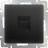 Розетка компьютерная Werkel RJ-45 W1181008 черный матовый (WL08-RJ-45)