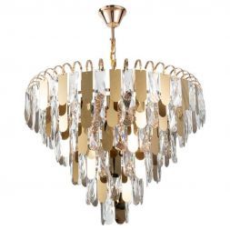 Подвесная хрустальная люстра Arte Lamp A2719SP-8GO
