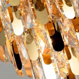 Подвесная хрустальная люстра Arte Lamp A2719SP-8GO