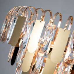 Подвесная хрустальная люстра Arte Lamp A2719SP-8GO