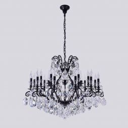 Подвесная люстра Crystal Lux Magnifico SP19 Black/Transparent