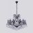 Подвесная люстра Crystal Lux Magnifico SP19 Black/Transparent