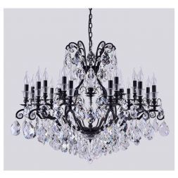 Подвесная люстра Crystal Lux Magnifico SP19 Black/Transparent