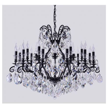 Подвесная люстра Crystal Lux Magnifico SP19 Black/Transparent