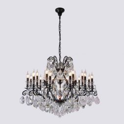 Подвесная люстра Crystal Lux Magnifico SP19 Black/Transparent