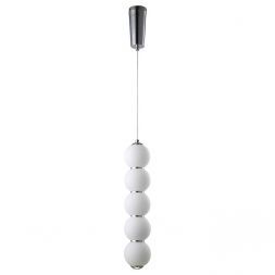 Подвесной светодиодный светильник Crystal Lux Desi SP5 Chrome/White