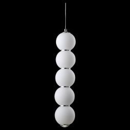 Подвесной светодиодный светильник Crystal Lux Desi SP5 Chrome/White