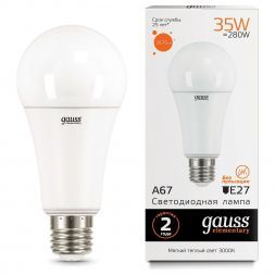 Лампа Gauss 70215 LED Elementary A67 35W E27 3000K