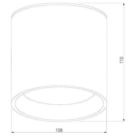 Уличный потолочный светильник Light LED 2105 IP54 Elektrostandard 35132/H серый