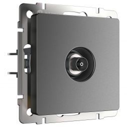 ТВ-розетка оконечная (графит матовый) Werkel W1183064